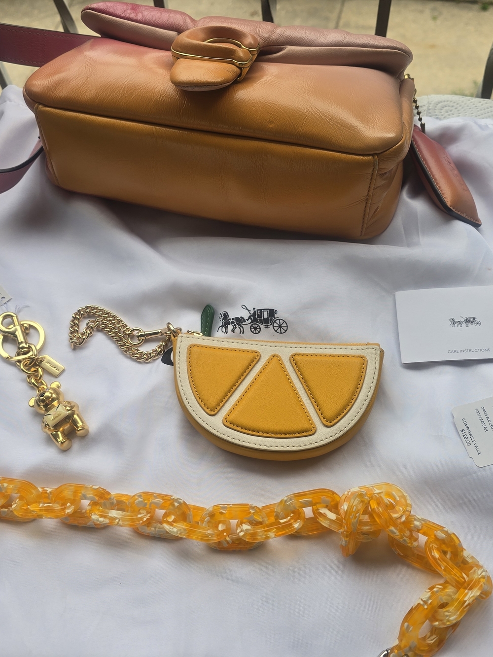 Coach Orange Slice Coin Purse - Picture 2 of 7